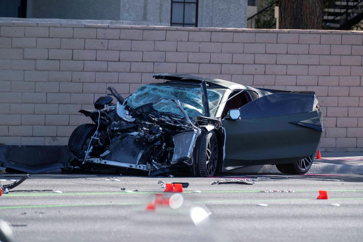 Police in Las Vegas say Las Vegas Raiders wide receiver Henry Ruggs III was involved in the vehicle crash in Las Vegas, on Nov. 2, 2021, (Eric Jamison/AP Photo)
