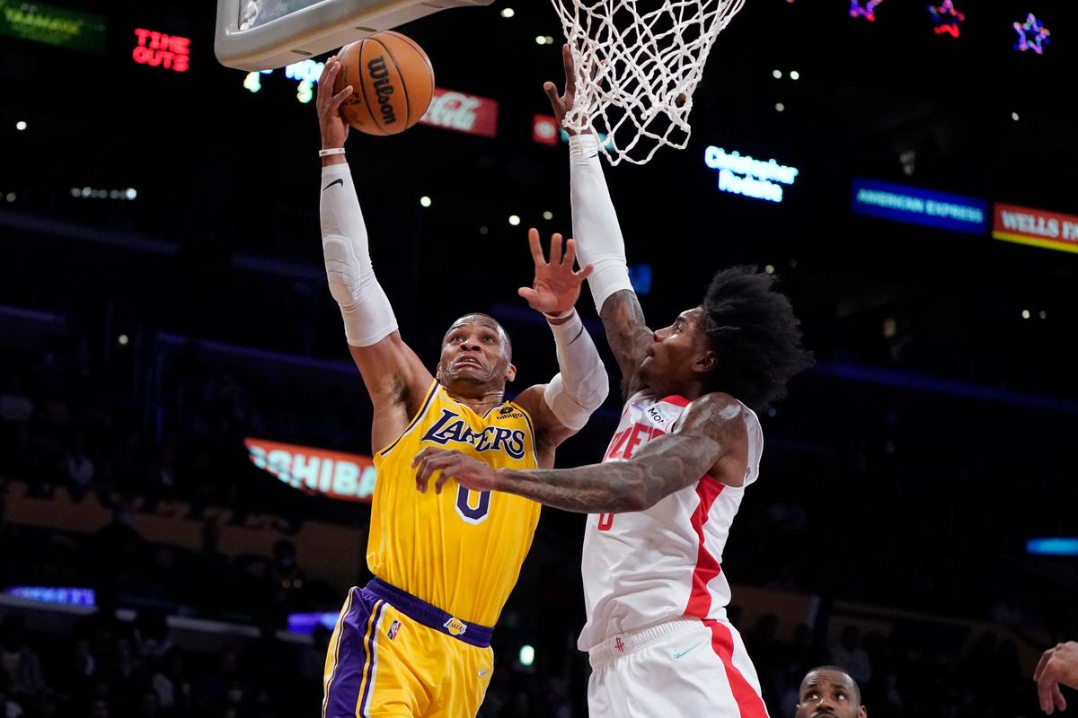 LeBron, Westbrook Propel Lakers Past Rockets Again, 119-117