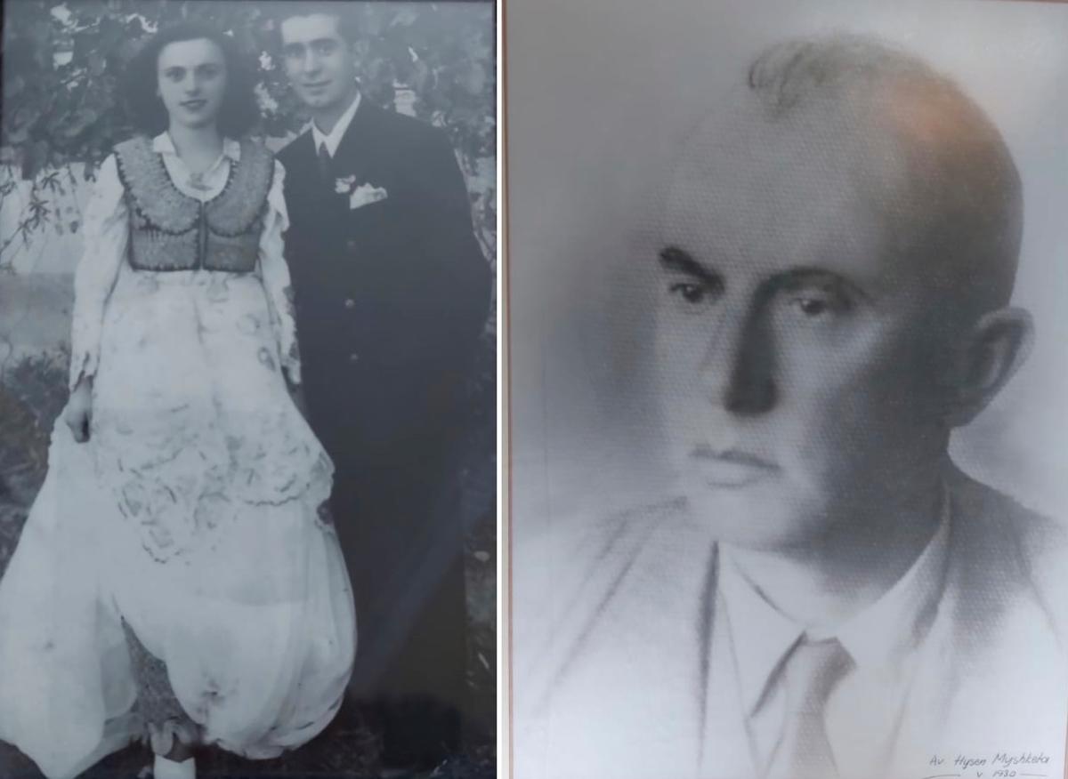 (Left) Elida Dakoli's maternal grandparents, Naxhije and Isa Myshketa (son of Hysen Myshketa); (Right) Elida Dakoli's great-grandfather attorney Hysen Myshketa, who was assassinated by communists in 1943 just days before he was to give a speech at the opening of Congress in Albania. (Courtesy of <a href="http://www.elidadakoli.com/">Elida Dakoli</a>)
