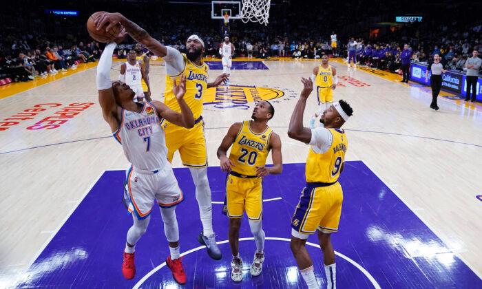 Thunder Roar Back to Beat Lakers Again, 107-104
