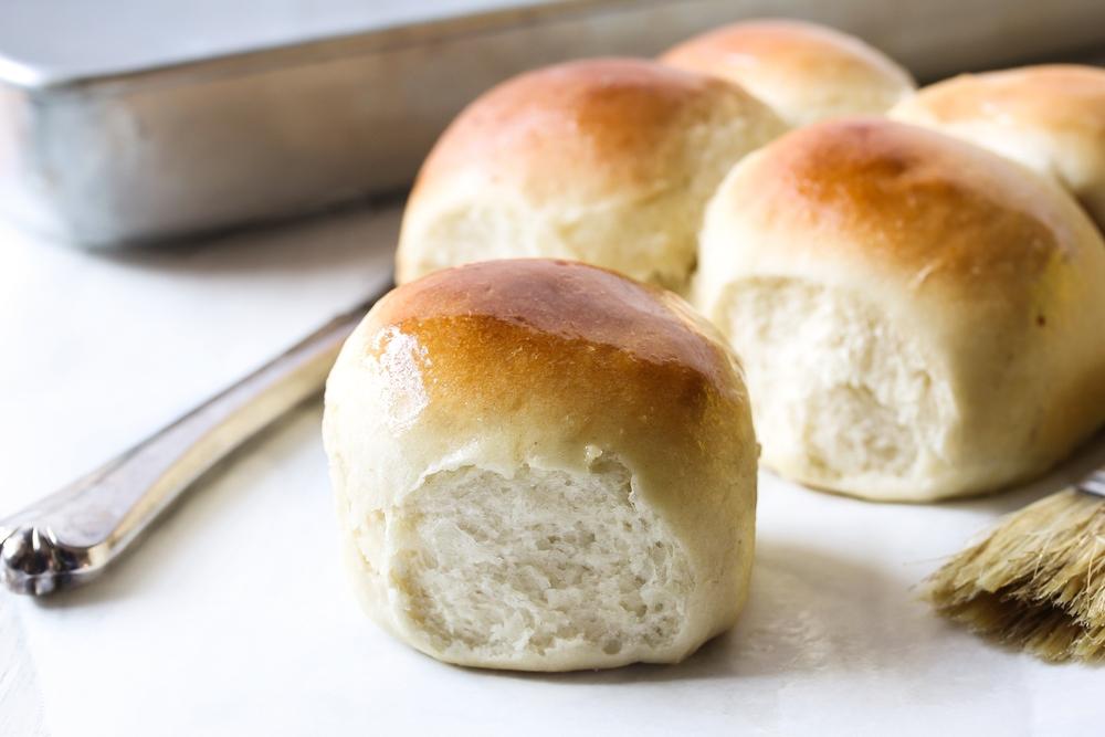 Fluffy potato rolls, made with leftover mashed potatoes, go nicely with soup. (vm2002/Shutterstock)