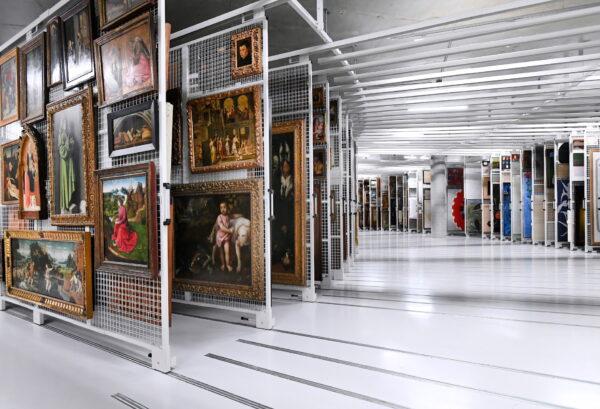 Dutch museum Boijmans Van Beuningen opens its "Depot," a striking new building to house the parts of its collection normally hidden from public view in Rotterdam, Netherlands, on Nov. 5, 2021. (Piroschka van de Wouw/Reuters)