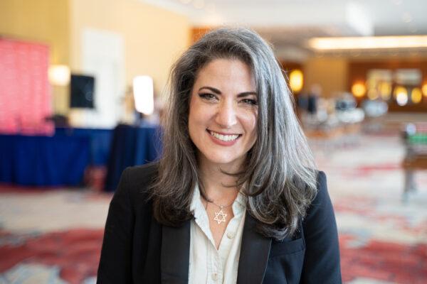 Batya Ungar-Sargon, author of "Bad News: How Woke Media Is Undermining Democracy," at the National Conservatism Conference in Orlando, Fla., on Nov. 1, 2021. (Bao Qiu/The Epoch Times)