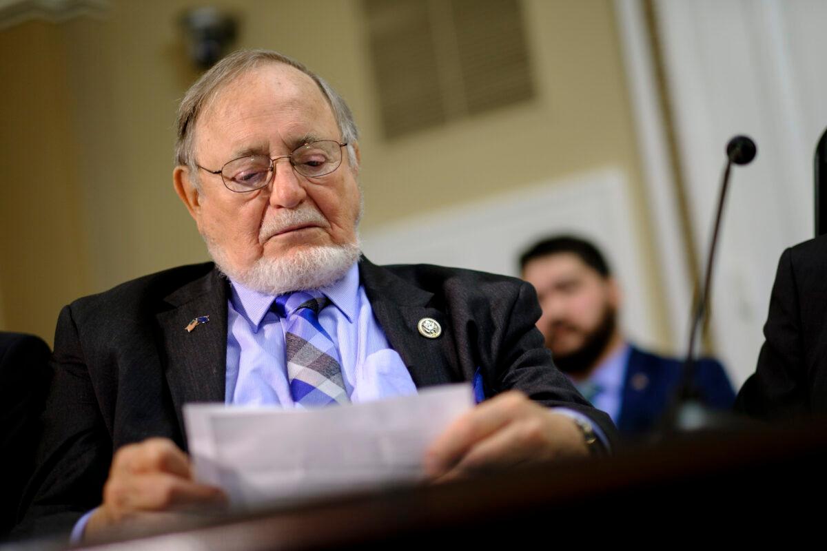 Rep. Don Young (R-Alaska) in Washington in a file photo. (Pete Marovich/Getty Images)