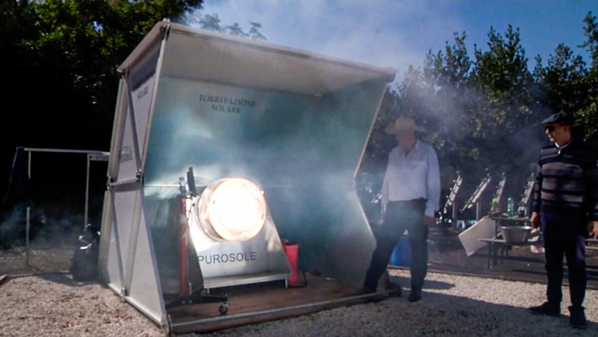 New Coffee Beans Roasted via Solar