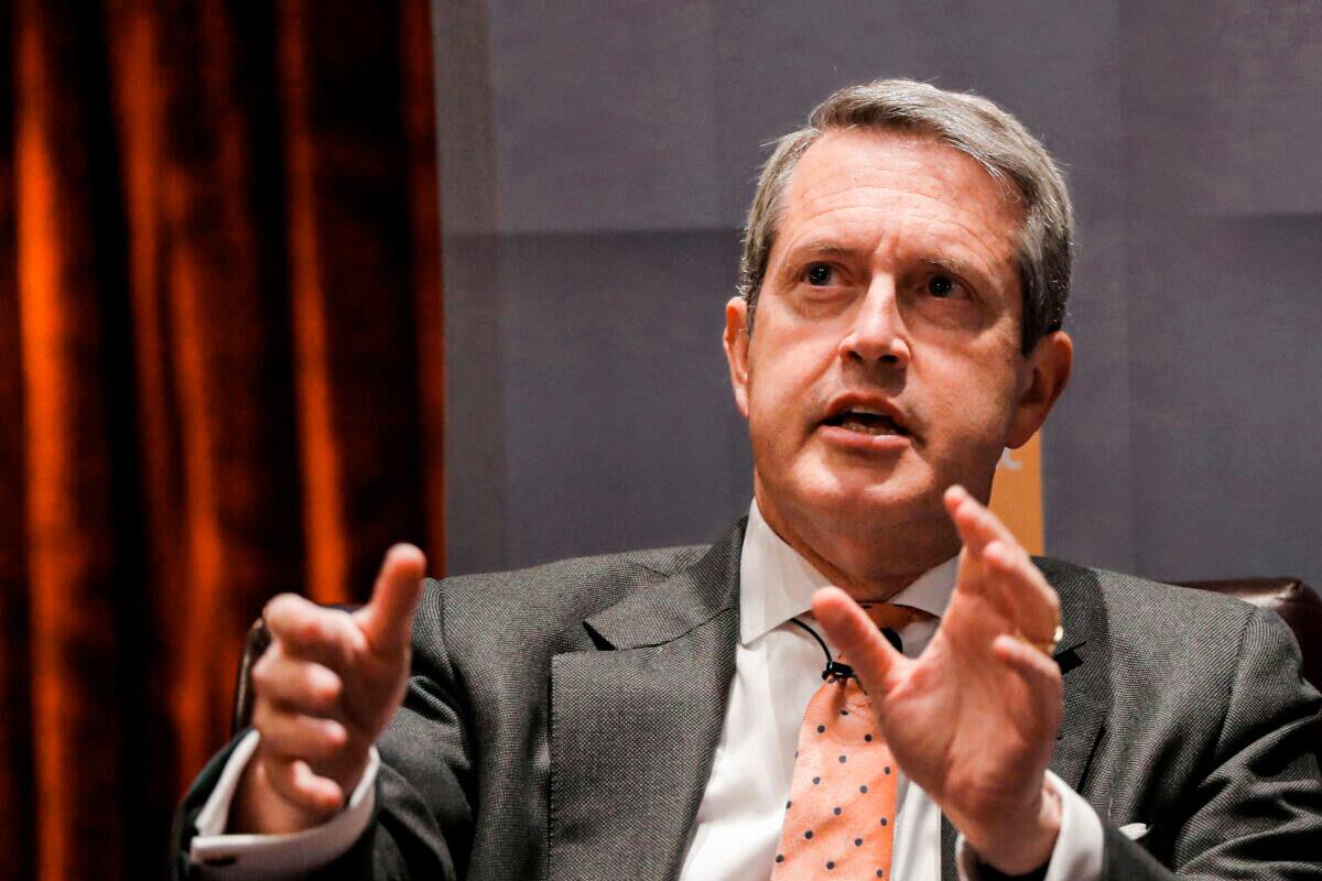 Financial Stability Board chair and Federal Reserve Vice Chairman for Supervision Randal Quarles addresses the Economic Club of New York in New York City, on Oct. 18, 2018. (Brendan McDermid/Reuters)