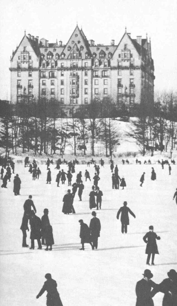 In Jack Finney's novel “Time and Again,” set in 1970, illustrator Si Morley travels back in time to 1882. This photograph of New York’s The Dakota, built between 1880 and 1884, appears in the novel. (Public Domain)