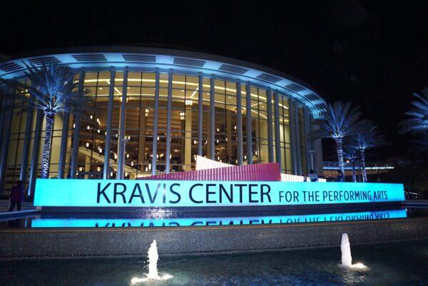 Kravis Center for the Performing Arts in West Palm Beach, on Nov. 8, 2021. (The Epoch Times)