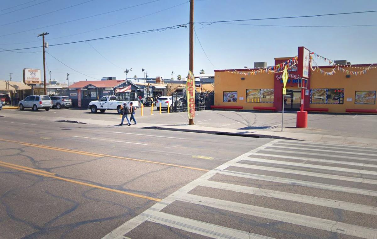 At 43rd Avenue North and 3800 block in Phoenix, Arizona, the scene of the pedestrian collision that took place on Sept. 3, according to Phoenix Police. (Screenshot/<a href="https://www.google.com/maps/@33.4913542,-112.1517995,3a,60y,53.93h,90t/data=!3m6!1e1!3m4!1sNKHPkY-QAn2RF7pSg756bg!2e0!7i16384!8i8192">Google Maps</a>)