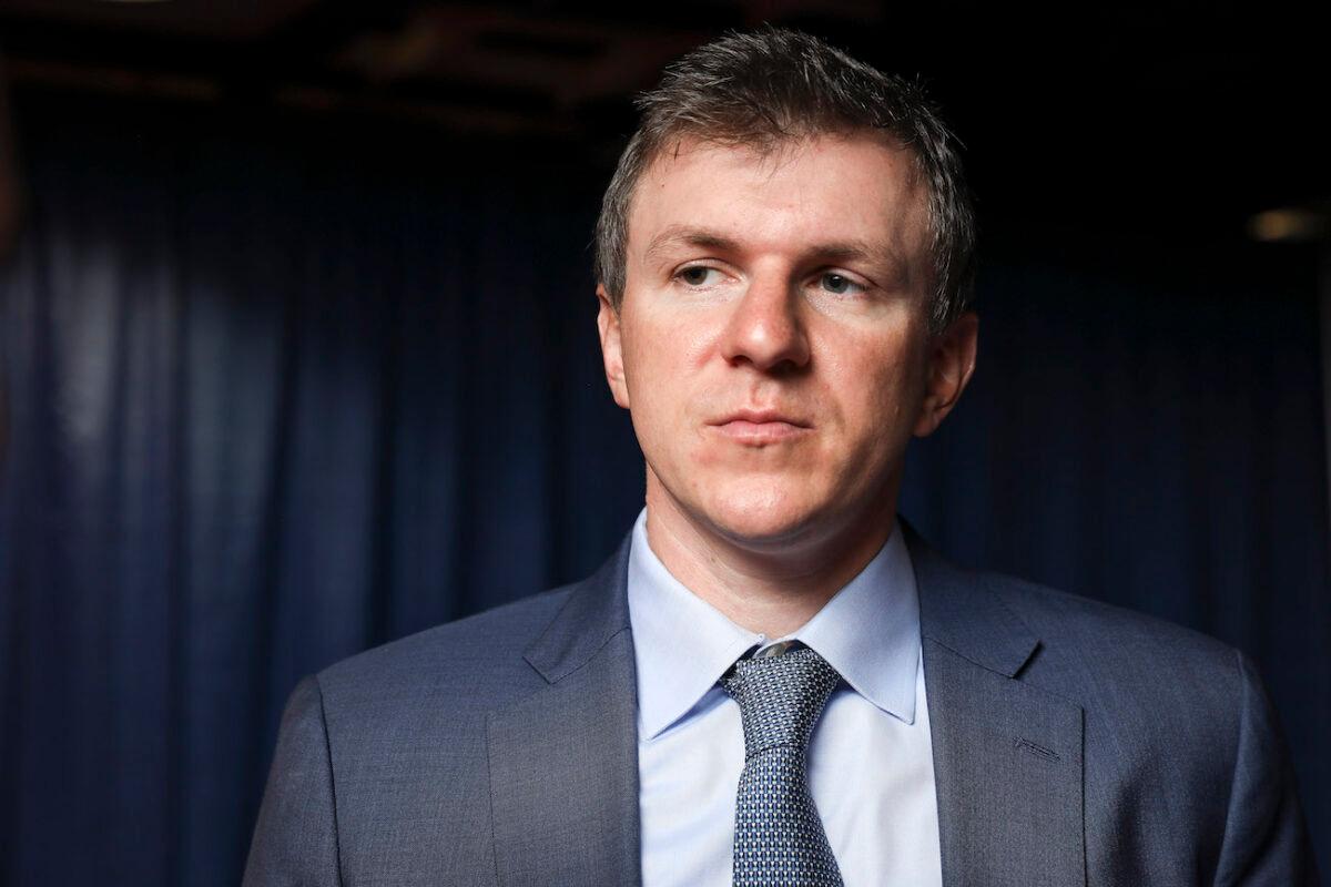 James O'Keefe, founder Project Veritas, is seen at the Values Voter Summit in Washington on Oct. 12, 2019. (Samira Bouaou/The Epoch Times)