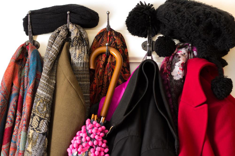 Combine form and function: Make sure to have storage space for coats, bags, and other accoutrements. (MStock00/Shutterstock)