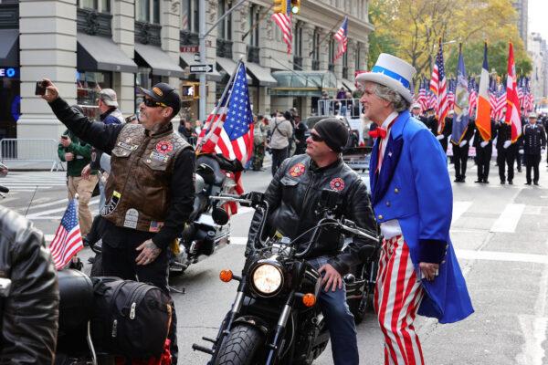 The 2021 New York City Veterans Day Parade on Nov. 11, 2021. (Theo Wargo/Getty Images)