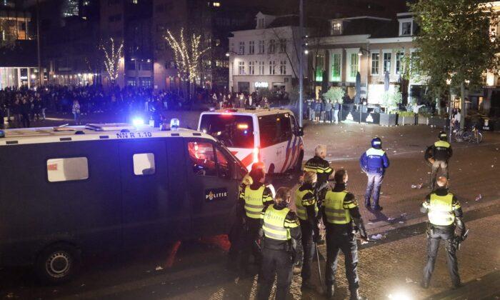 Protest Erupts in Dutch City on First Night of New Lockdown