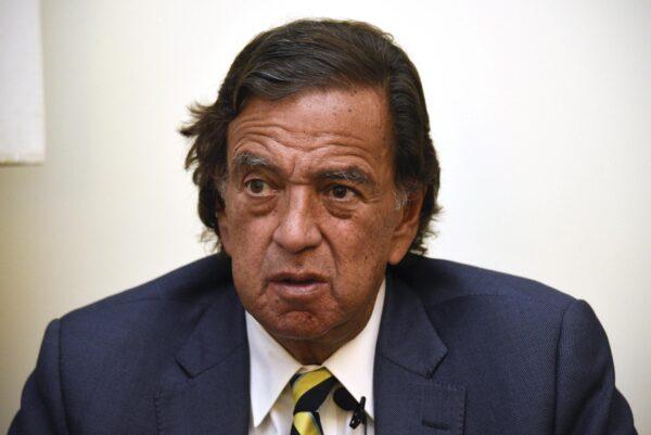 Former New Mexico Gov. Bill Richardson gives an interview in Yangon, Burma, on Jan. 24, 2018. (Thet Htoo/AP Photo)