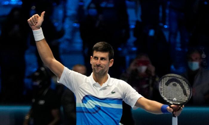 Djokovic Opens ATP Finals Beating Ruud