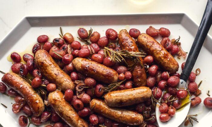 Sausages and Grapes Make an Unlikely Pair in This Peak-Fall Dinner