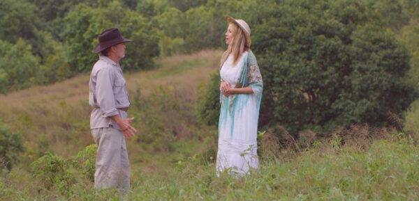 Henry Thornton (John Savage, L) and his wife Mary (Mira Sorvino) in “The Islands” (RiverRain Productions)