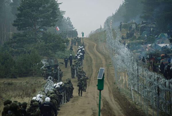 Situation at the Poland-Belarus border in Kuznica, Poland, on Nov. 11, 2021. ( Irek Dorozanski / DWOT/ Courtesy of the Chancellery of Poland’s Prime Minister)