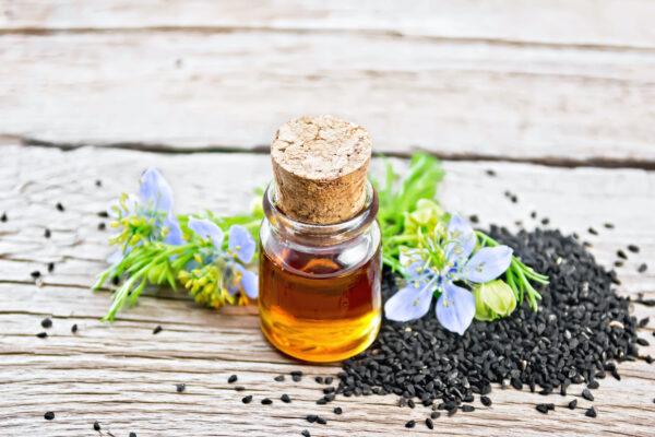 Black seed oil is racking up an impressive list of researched health benefits, including potential therapeutic effects on COVID-19. (kostrez/Shutterstock)