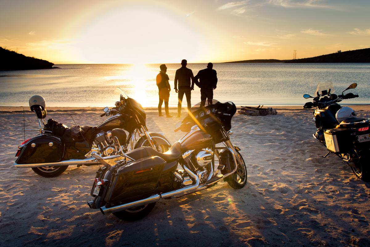 Riders compare seeing the world from a motorcycle to meditation. (Courtesy of Eagle Rider)