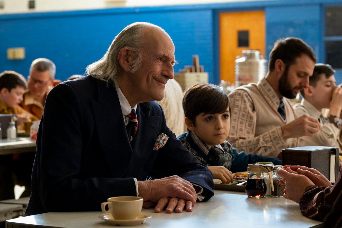 Grandpa (Christopher Lloyd) and J.R. (Daniel Ranieri), in "The Tender Bar." (Smokehouse Pictures/Amazon Studios)