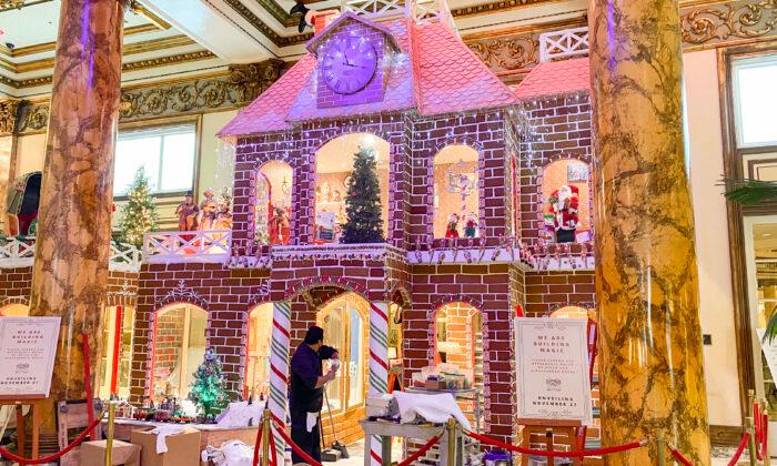 Hotel’s Chef and Engineers Construct Annual Life-Size Gingerbread House