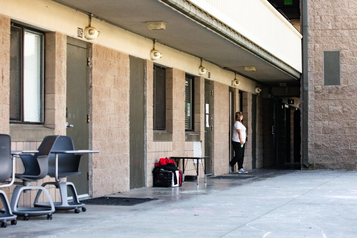 The dormitory, classroom, and office area of the Orange County Rescue Mission in Tustin, Calif., on Sept. 15, 2021. (John Fredricks/The Epoch Times)