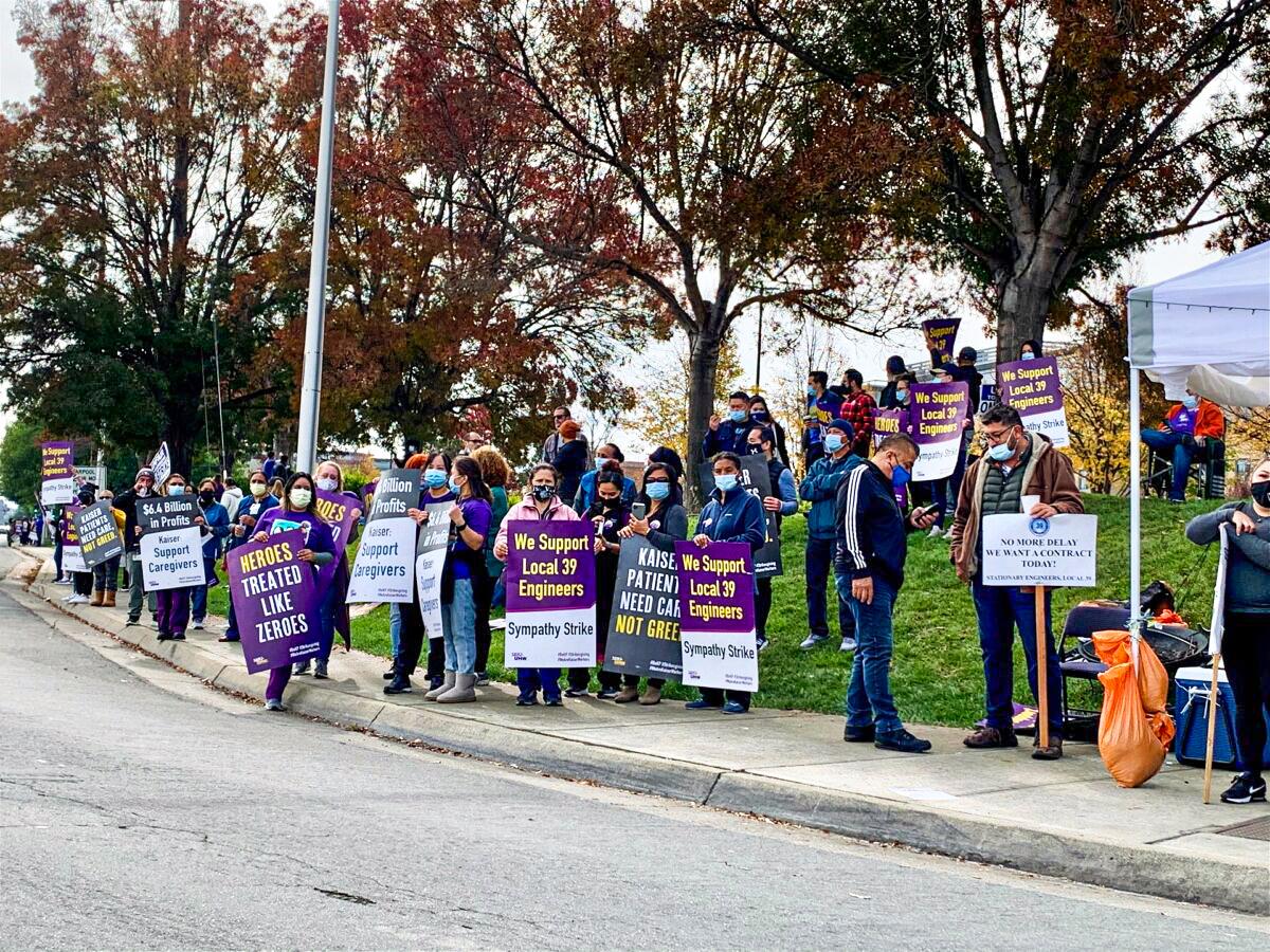 Thousands of Labor Union Members Go on Sympathy Strike to Support Kaiser Engineers