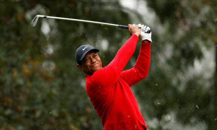 Tiger Woods Posts First Video of Him Practicing Since February Car Crash