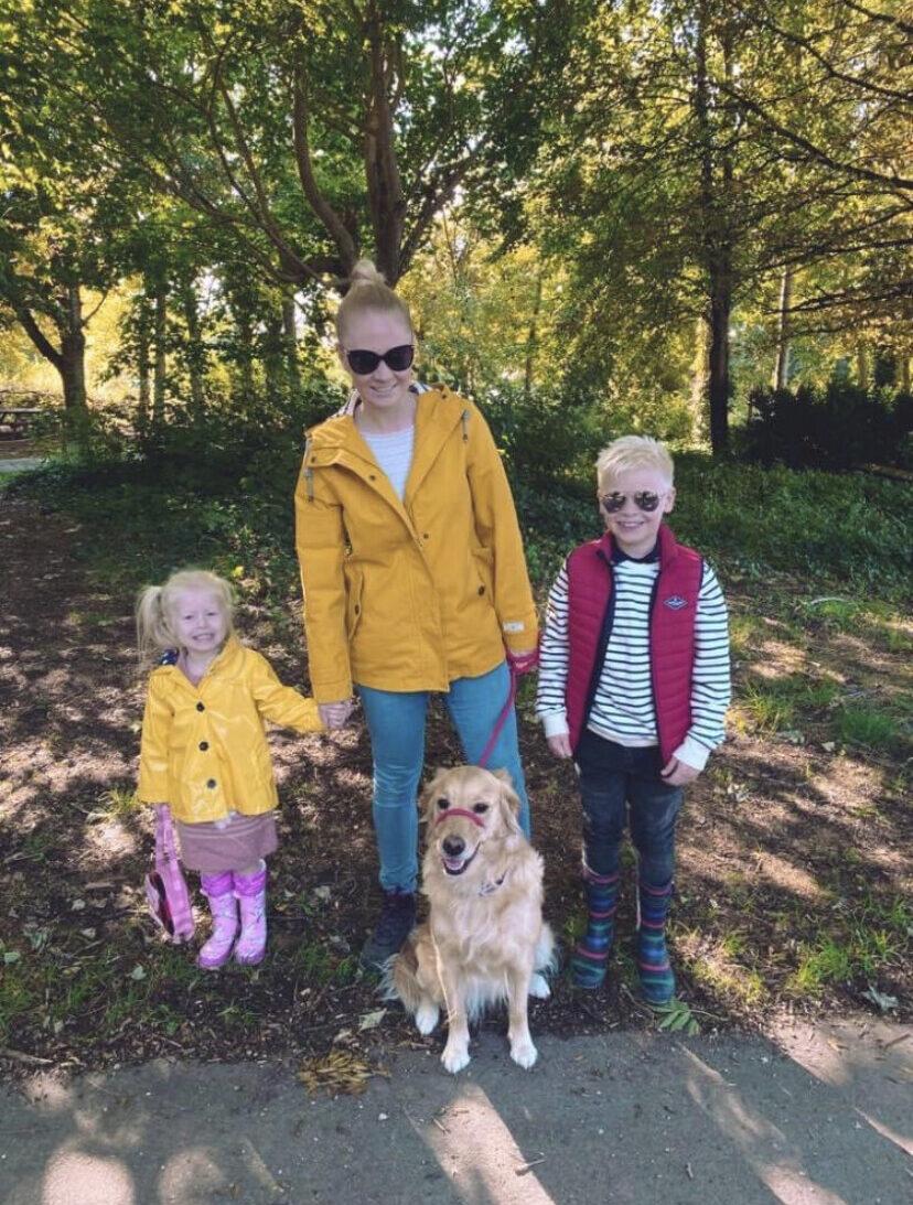 Gemma with her kids and dog. (Courtesy of <a href="https://www.facebook.com/gemma.barclay.73">Gemma Stone</a>)