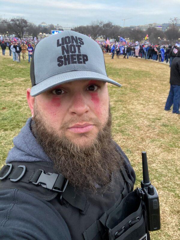 Andrew Walker of Lancaster County, Pennsylvania, at the Washington rally on Jan. 6, 2021 (Andrew Walker)