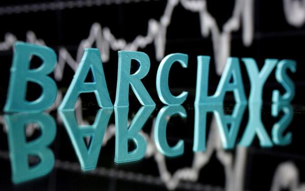 The Barclays logo is seen in front of the displayed stock graph, on June 21, 2017. (Dado Ruvic/Reuters)
