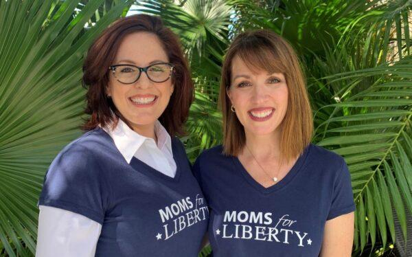 Tiffany Justice and Tina Descovich, co-founders of Moms for Liberty. (Courtesy of Moms for Liberty)