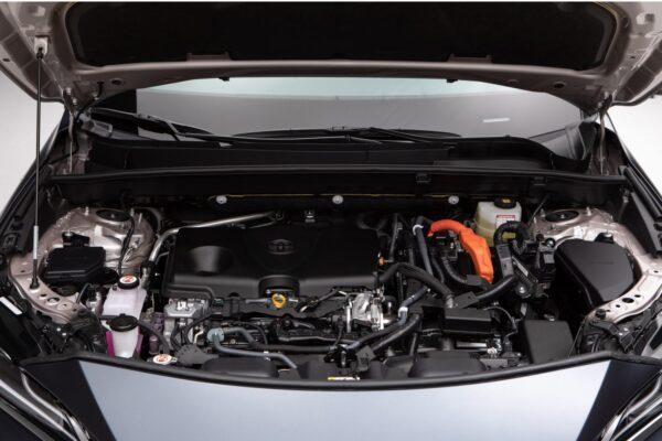 Under the hood. (Courtesy of Toyota)