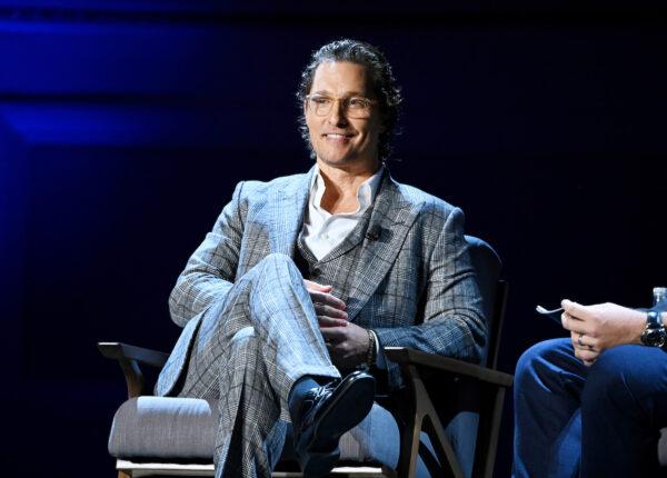 Matthew McConaughey speaks onstage during a HISTORYTalks Leadership & Legacy event at Carnegie Hall, New York City, on Feb. 29, 2020. (Noam Galai/Getty Images for HISTORY)