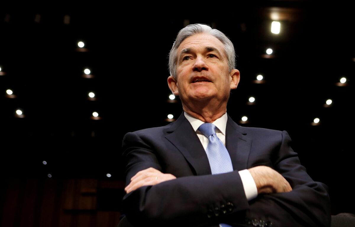 Jerome Powell waits to testify before the Senate Banking, Housing and Urban Affairs Committee on his nomination to become chairman of the U.S. Federal Reserve in Washington, on Nov. 28, 2017. (Joshua Roberts/Reuters)