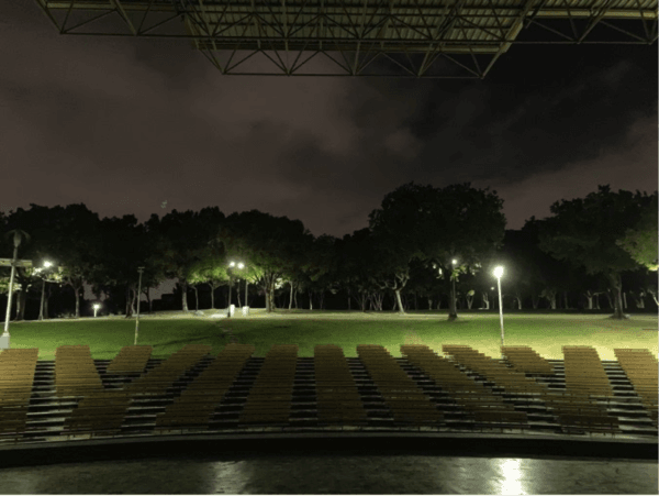 The amphitheater stage at Da’an Forest Park in Taipei, Taiwan. (Courtesy of Adam Molon)