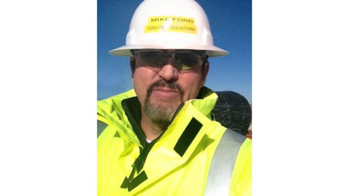 Michael Ford at a worksite. (Courtesy of Mike Ford)