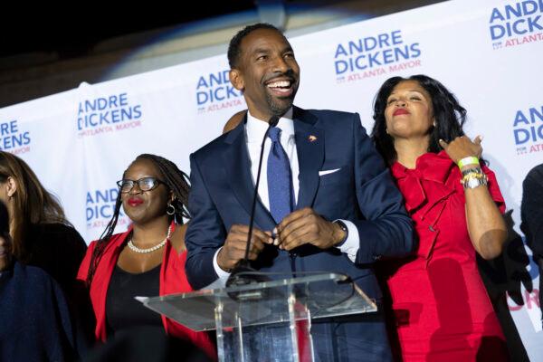 Atlanta Mayor Andre Dickens as seen in a file photo. (AP Photo/Ben Gray)