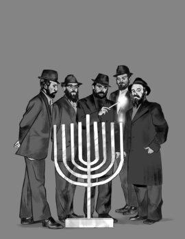 Rabbi Abraham Shemtov (R) put up the first public menorah in front of Independence Hall in Philadelphia in 1974, and it was the beginning of a movement. (Mario Su)
