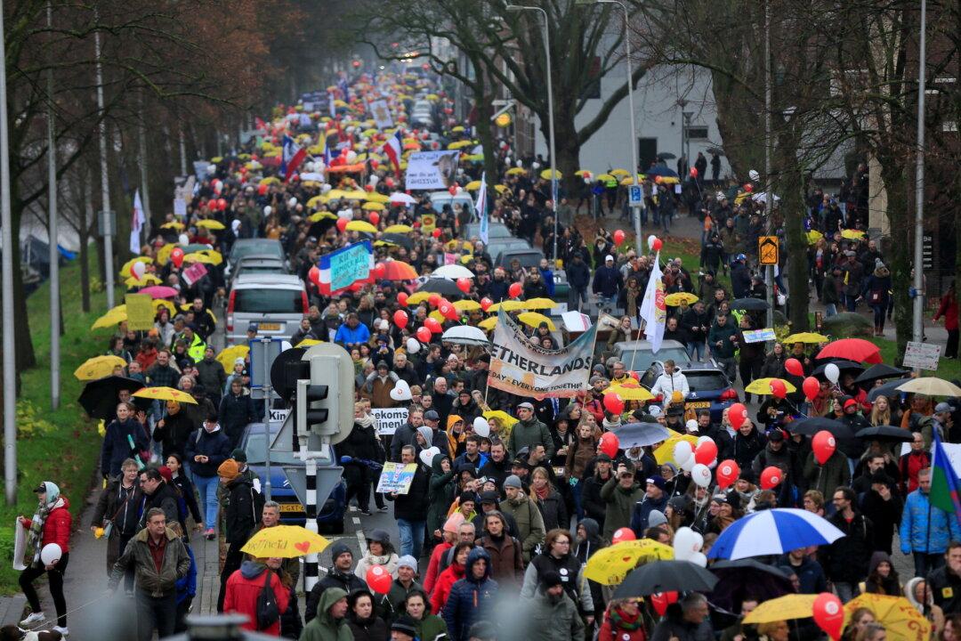 Thousands Protest Over Dutch Coronavirus Restrictions