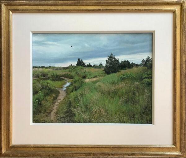 “Willet Calling,” by Cindy House. Pastel; 15inches by 19 inches. (Courtesy of Collins Galleries)
