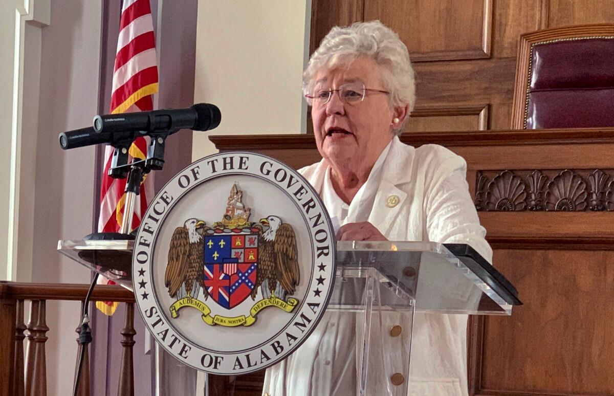 Alabama Gov. Kay Ivey speaks during a news conference in Montgomery, Ala., on July 29, 2020. (AP Photo/Kim Chandler, File)