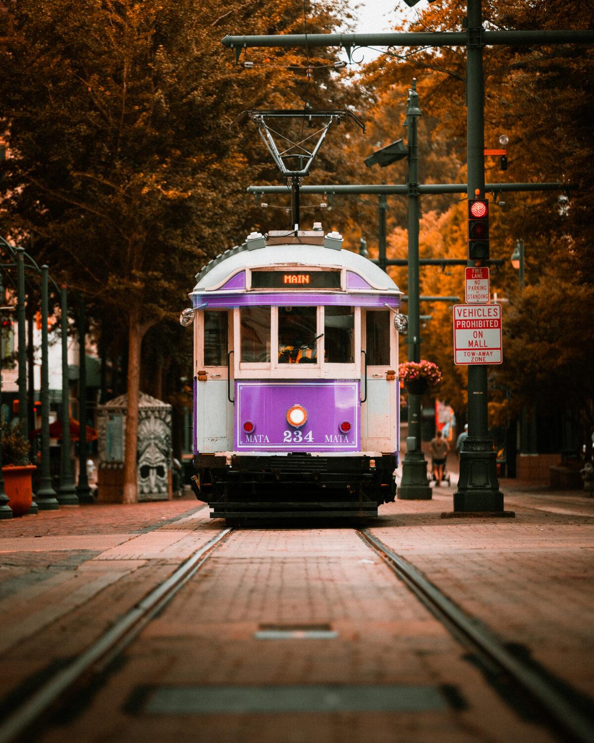 A trolley in downtown Memphis, Tenn. (Connor Ryan/Memphis Tourism)