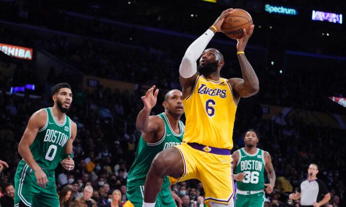 Lakers Handle Celtics 117–102, Split Rivalry for Season