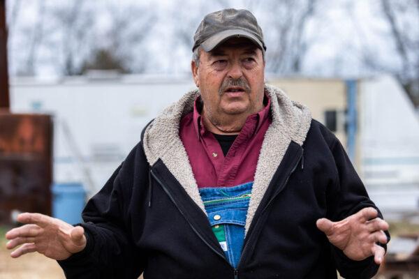 Stanley resident Dwight Foster encountered the gunman who shot and killed Stanley Police Officer Dominic "Nick" J. Winum, on his property on the outskirts of Luray., Va., on Dec. 1, 2021. (Graeme Jennings for The Epoch Times)