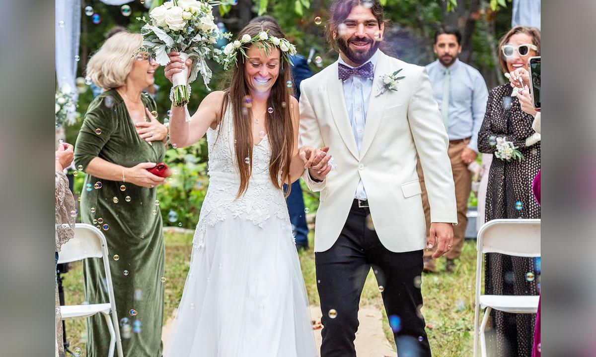 Bride Surprises Blind Groom With a Tactile Wedding Dress: ‘I Felt Like His Queen’