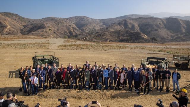 Orange County's Veterans Cemetery Breaks Ground in Anaheim, Calif., on Dec. 8, 2021. (Courtesy of Rachel Lurya)