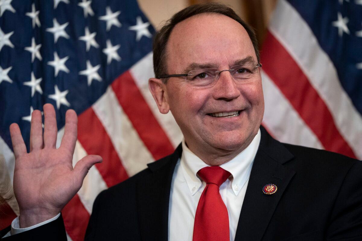 Rep. Tom Tiffany (R-Wis.) is seen during a ceremonial swearing-in at the U.S. Capitol in Washington in a file photograph. (Drew Angerer/Getty Images)