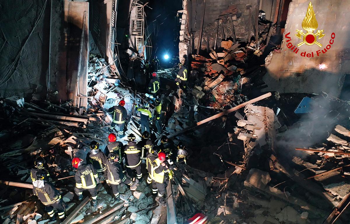 3 Dead, 6 Missing in Explosion in Sicily Caused by Gas Leak